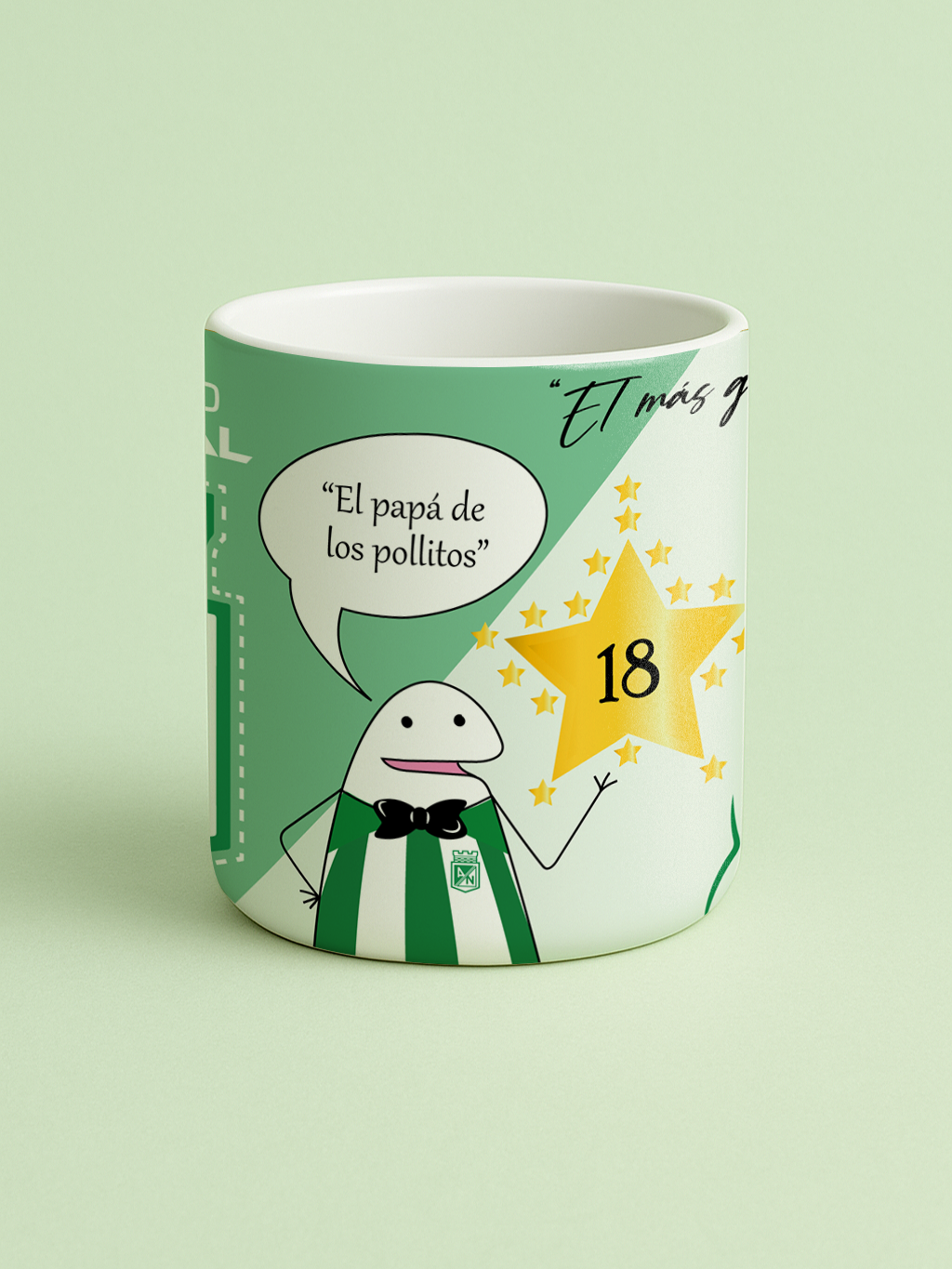Mug de Atlético Nacional "El papá de los pollitos"