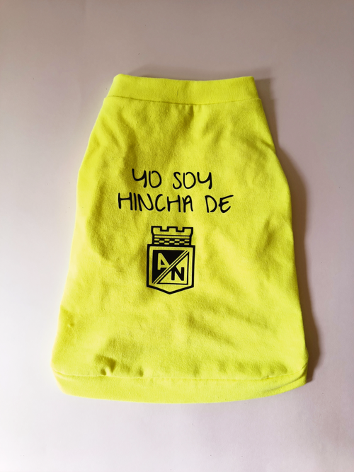 "Yo soy hincha de Atlético Nacional" - Ropa para mascotas