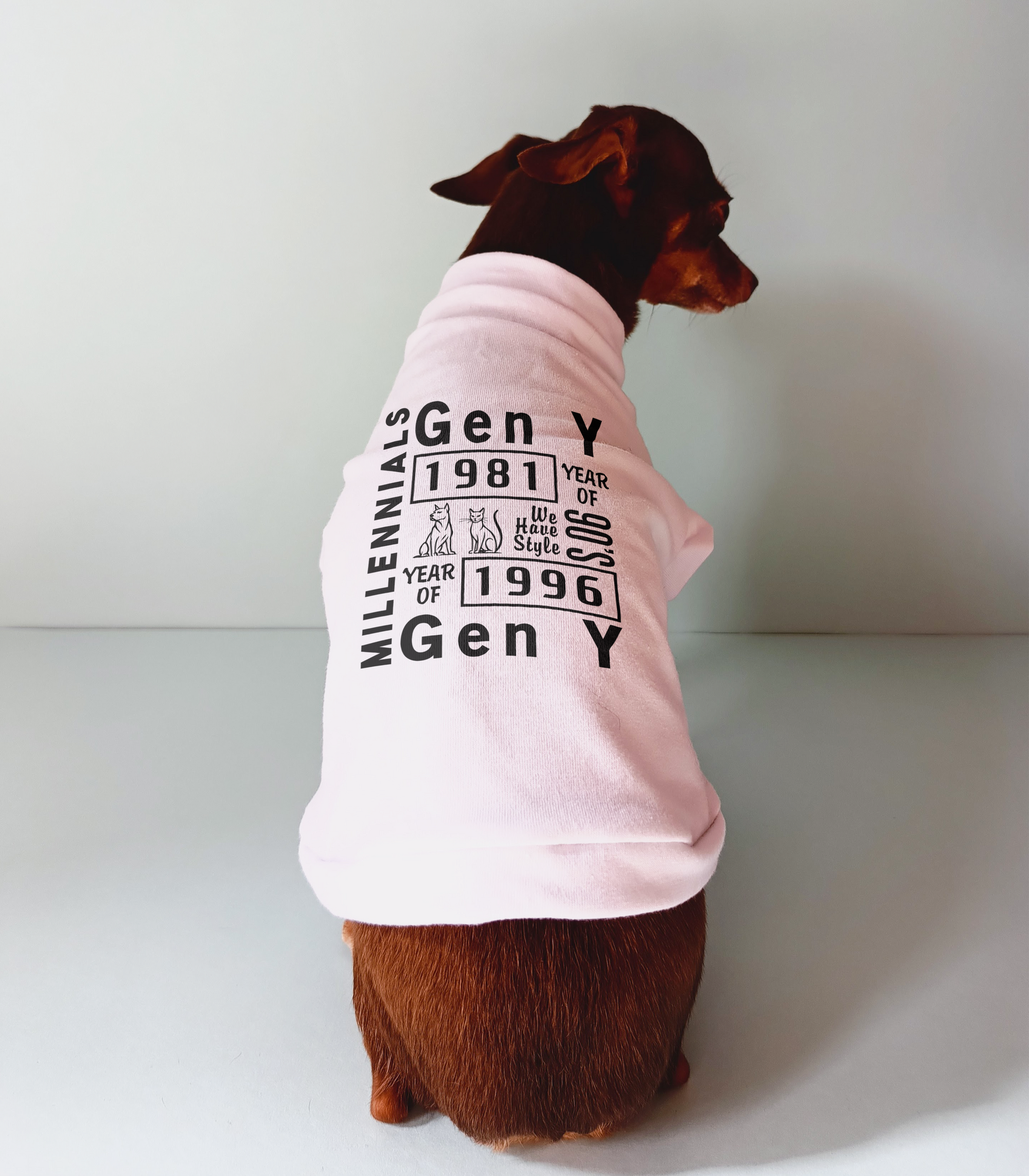 Camisa "Millennials- Gen Y" (Versión Mascotas)