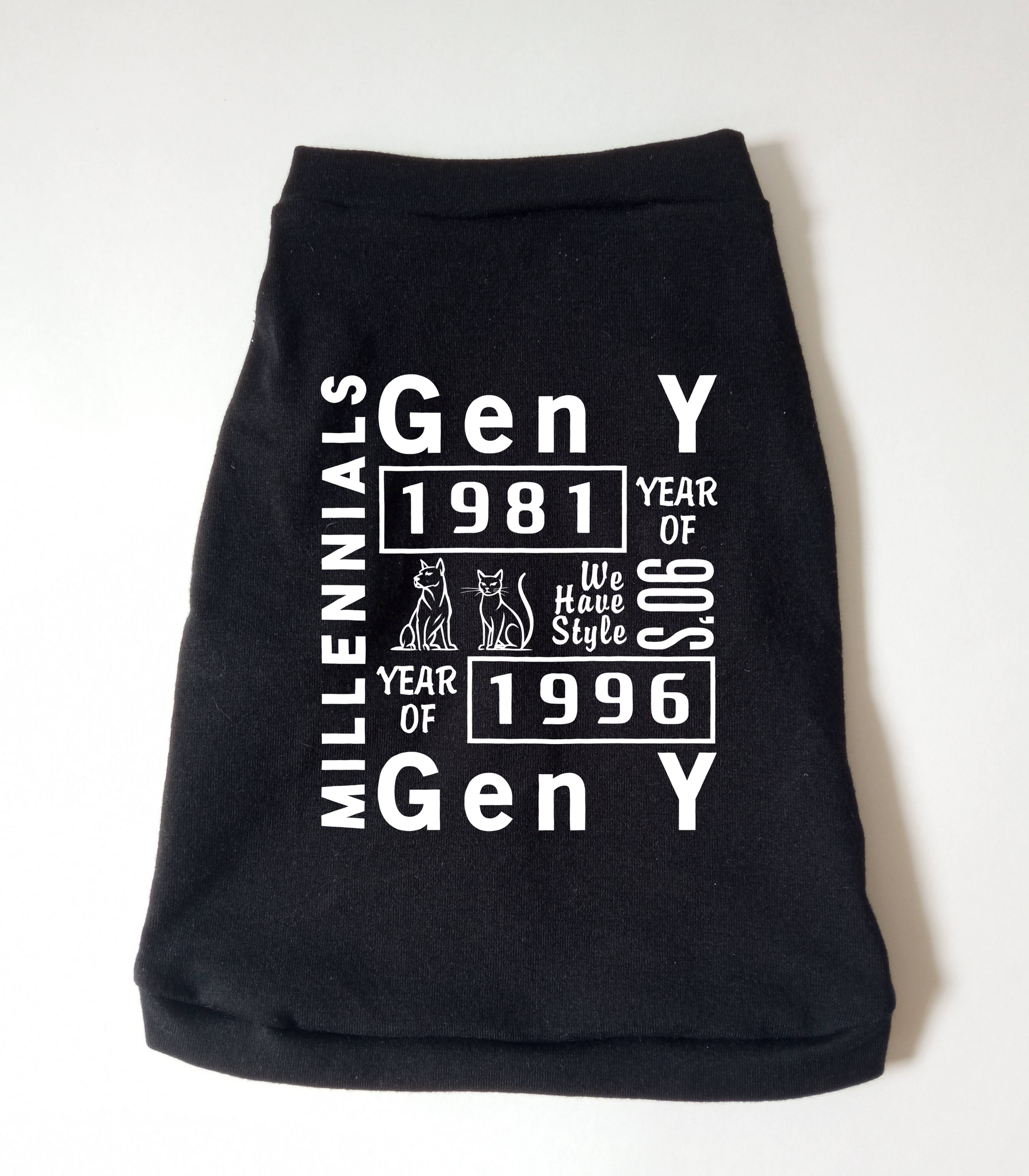 Camisa "Millennials- Gen Y" (Versión Mascotas)