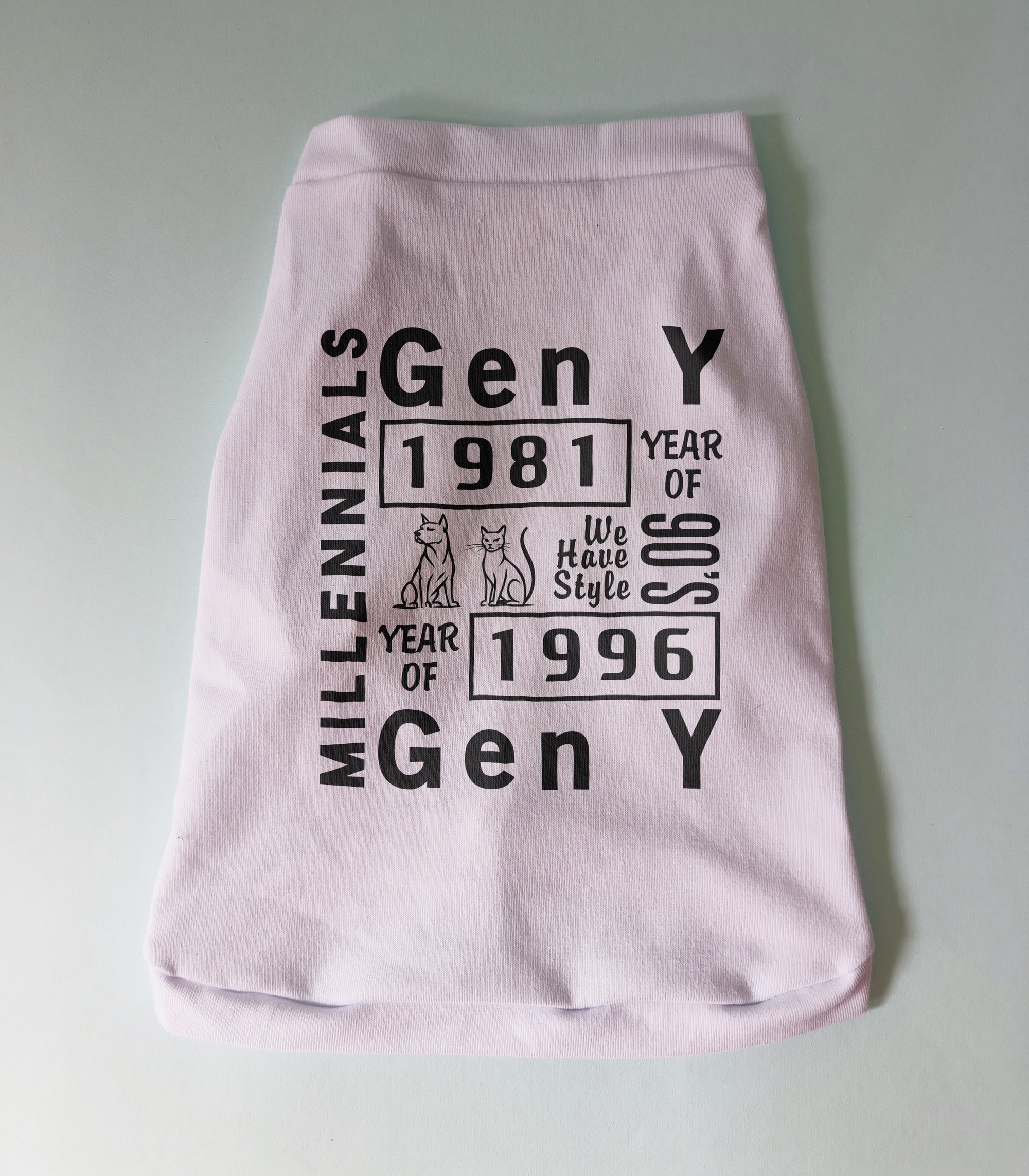 Camisa "Millennials- Gen Y" (Versión Mascotas)
