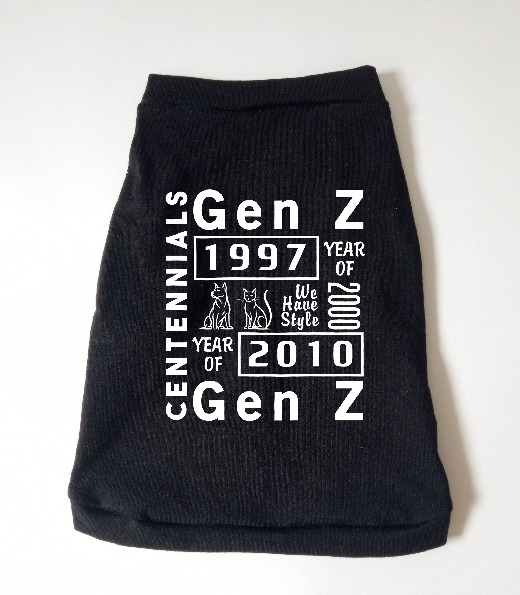 Camisa "Centennials - Gen Z" (Versión Mascotas)