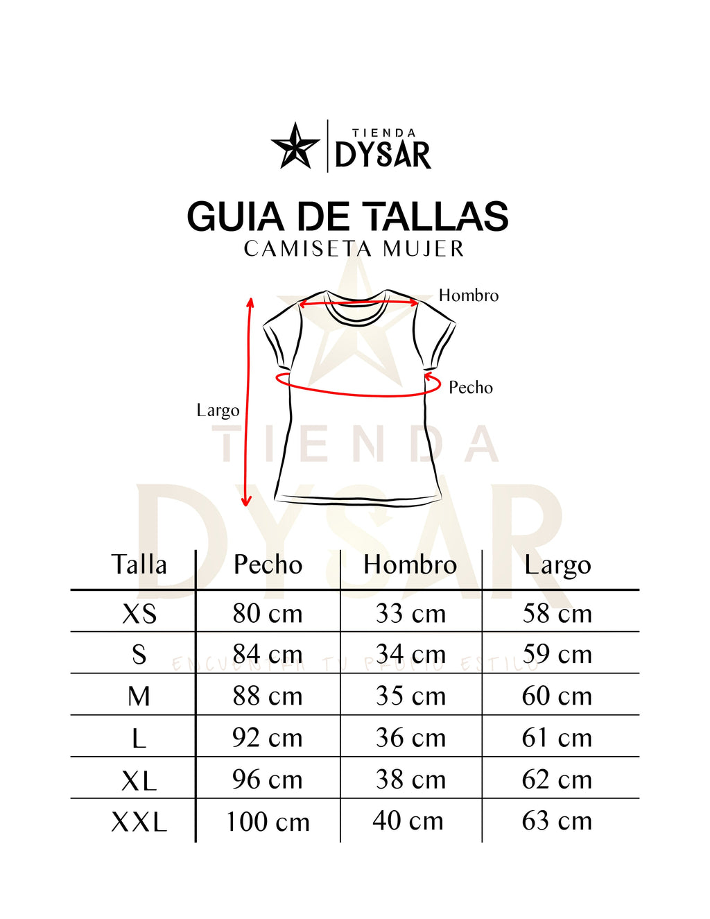 Camiseta para Mujer en Poliéster (Para Sublimar)