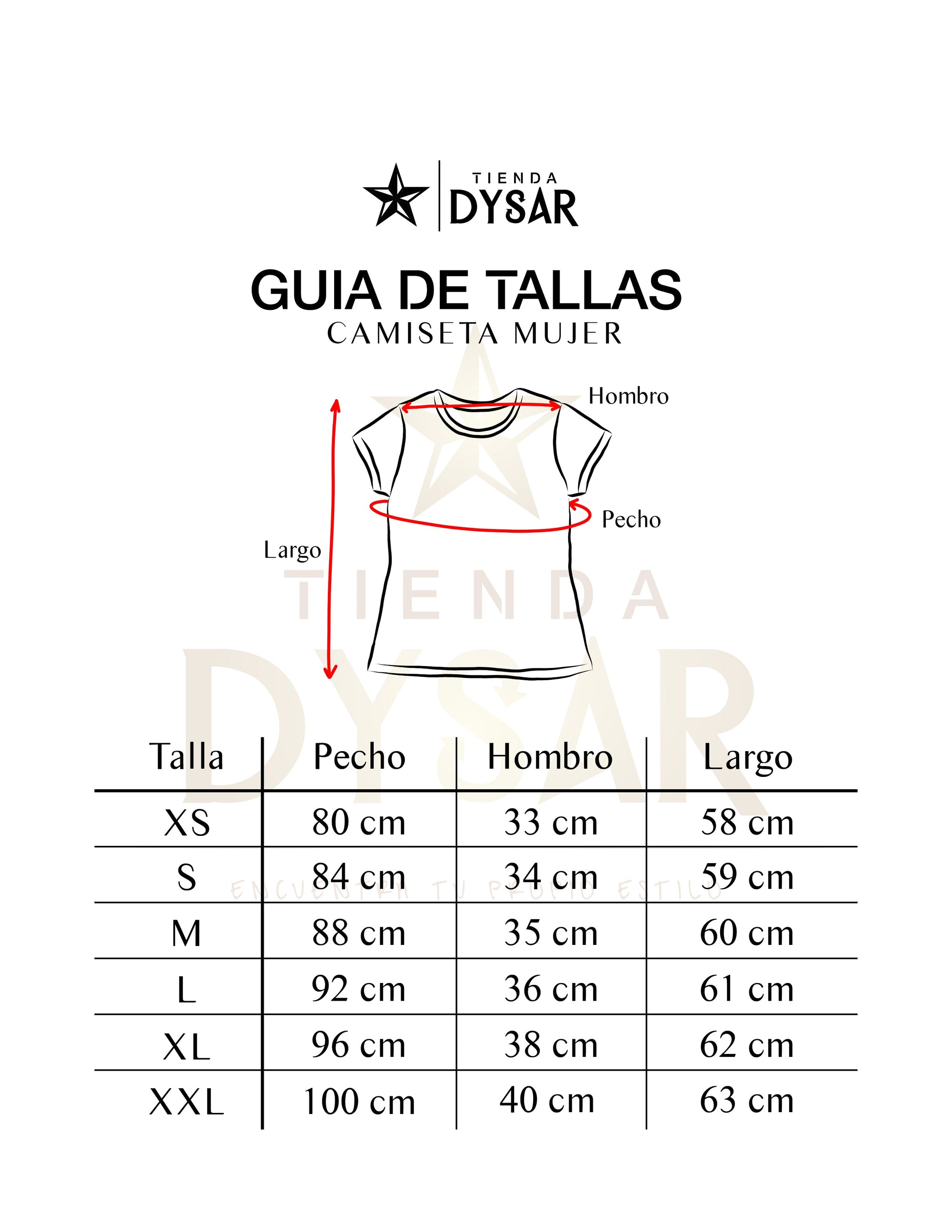 Camiseta para Mujer en Poliéster (Para Sublimar)