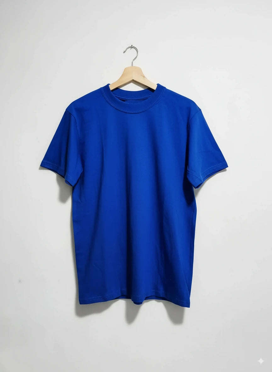 Camiseta para Hombre Azul Oscuro 100% Algodón
