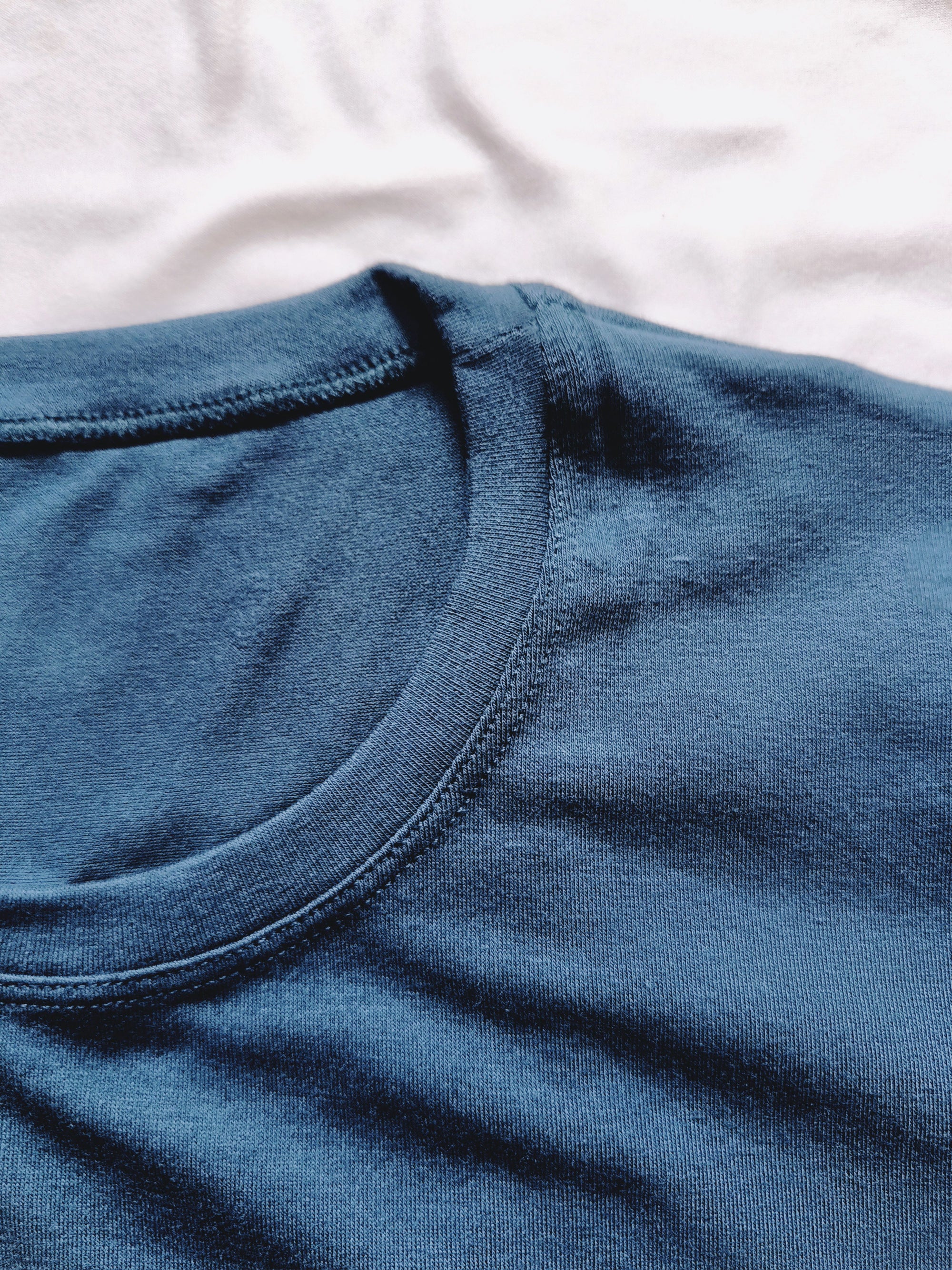 Camiseta Básica Cuello Redondo (Azul Petróleo) Para Mujer