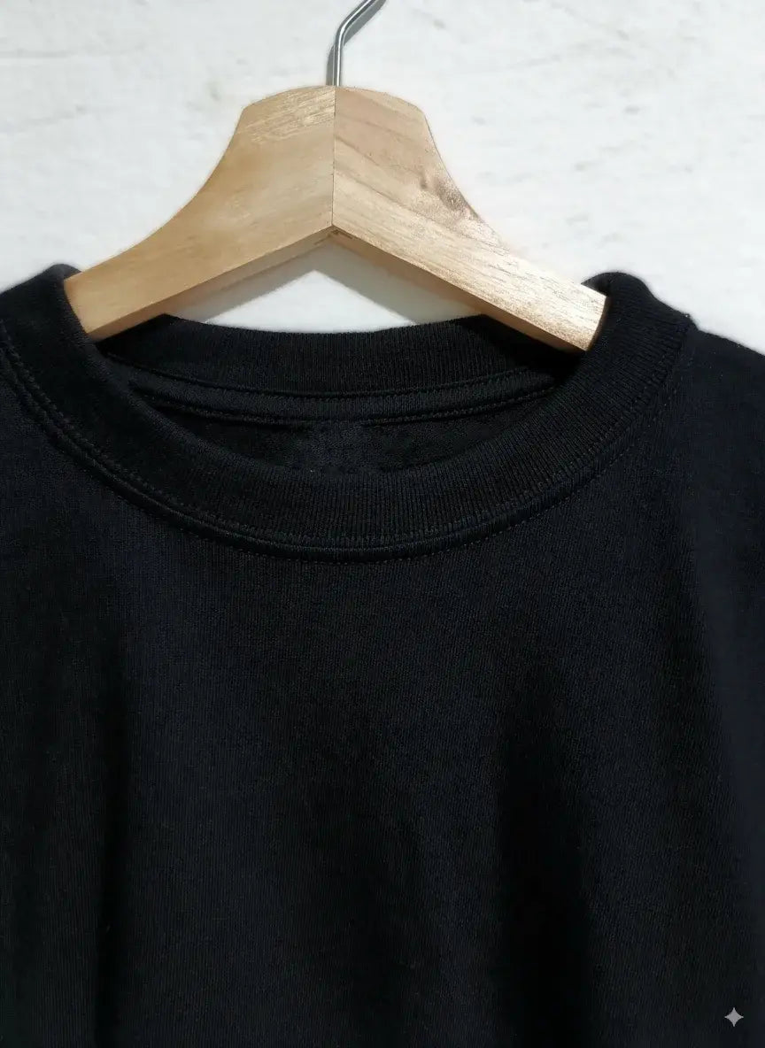 Camiseta para Hombre Negro 100% Algodón