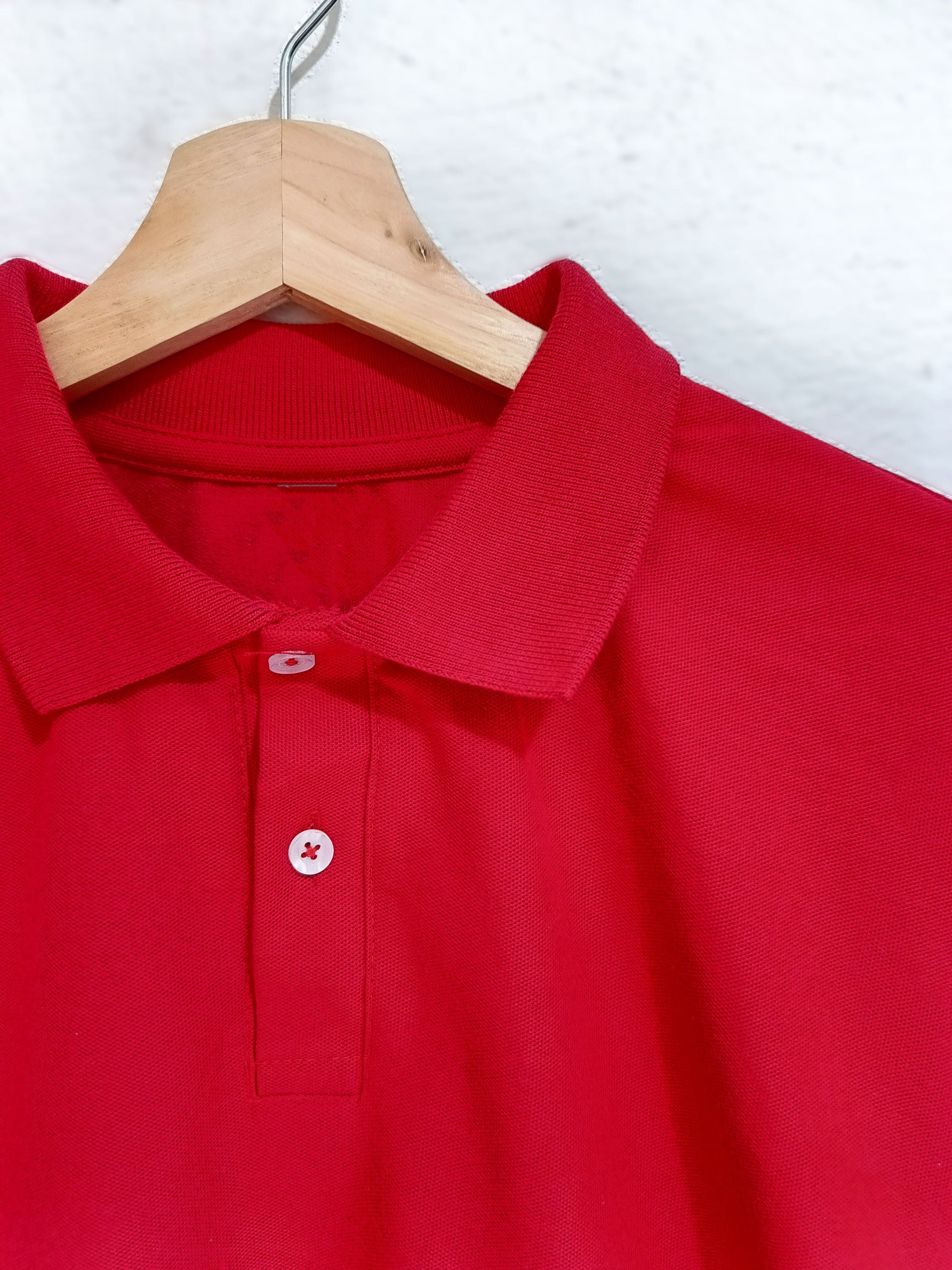 Camiseta para Hombre Tipo Polo (Rojo)
