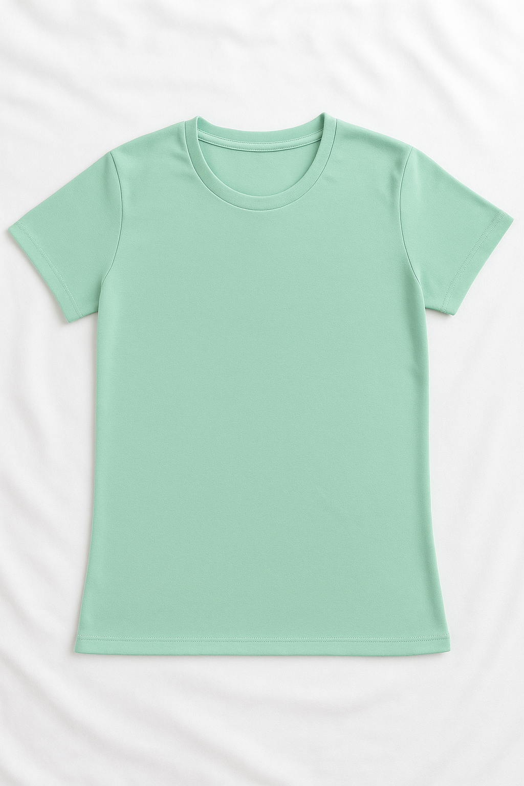 Camiseta Básica Cuello Redondo (Azul Petróleo) Para Mujer