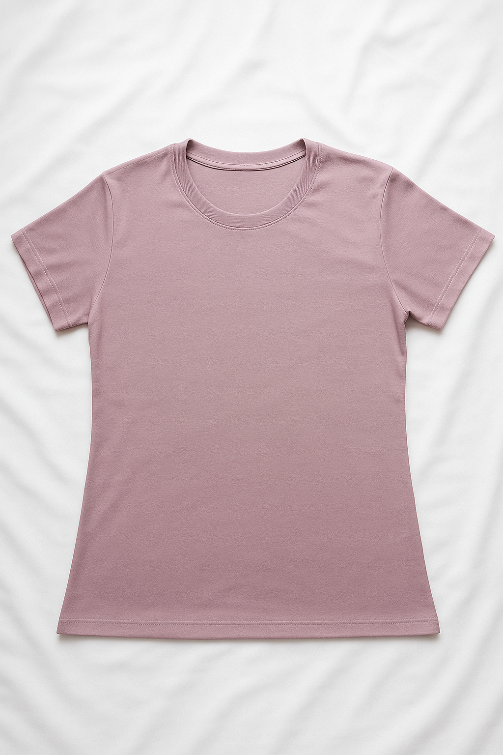Camiseta Básica Cuello Redondo (Azul Petróleo) Para Mujer