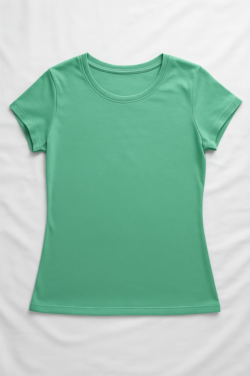 Camiseta Básica Azul Cielo para Mujer