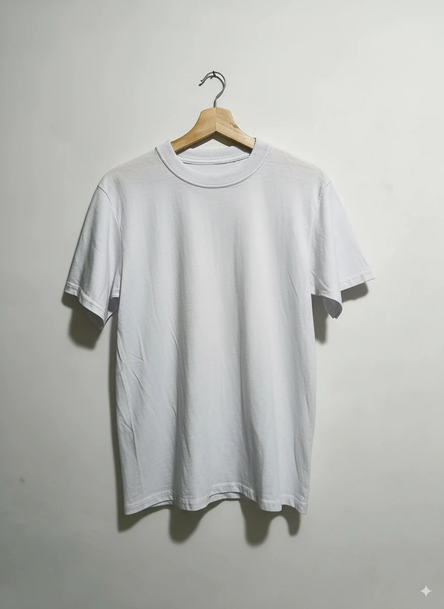 Camiseta para Hombre Blanco 100% Algodón