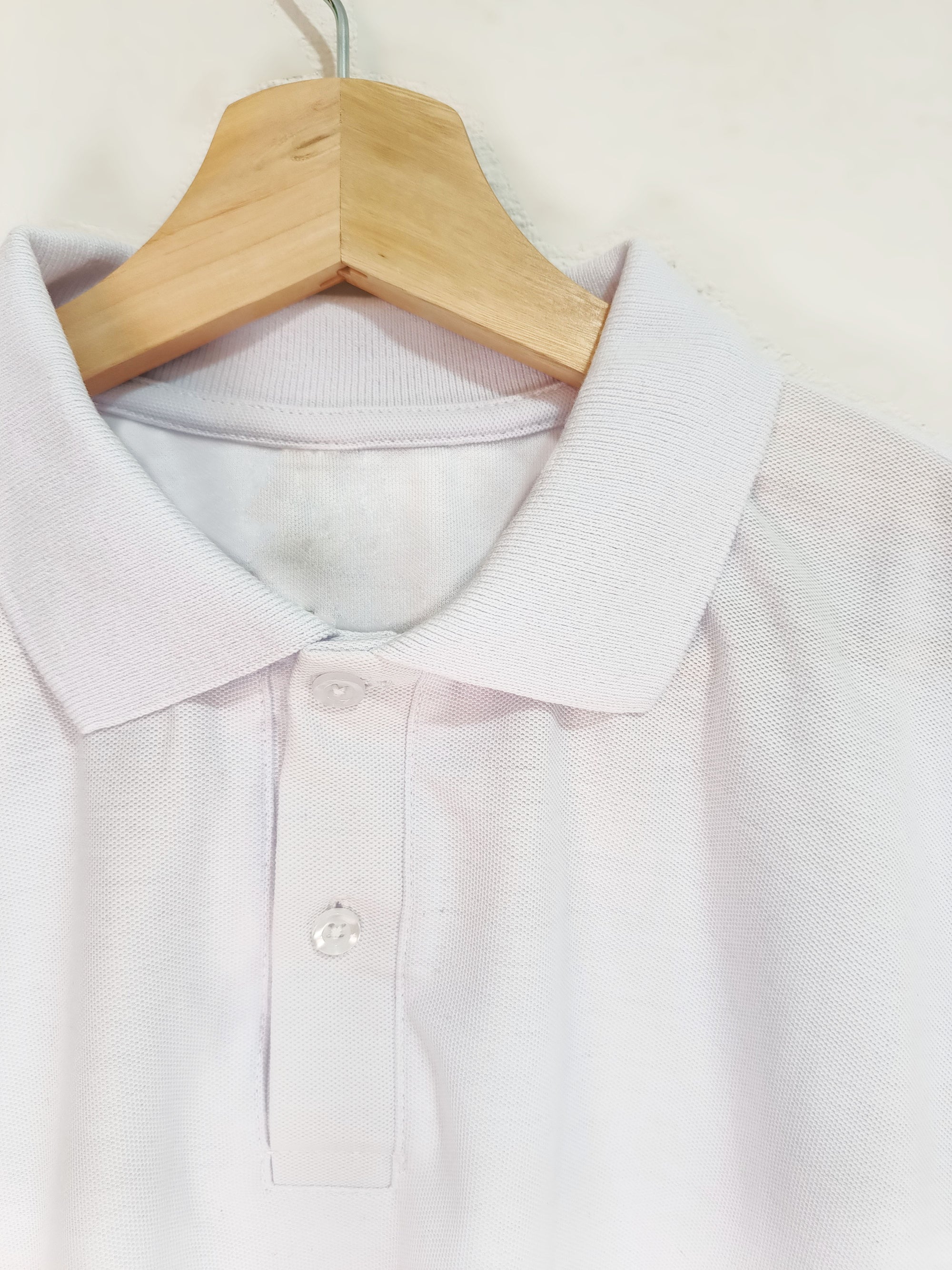 Camiseta para Hombre Tipo Polo (Blanco)